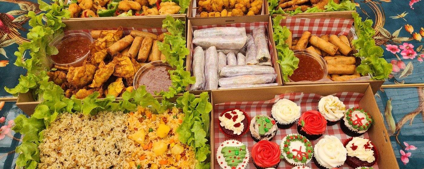Loving Hut Catering Spread